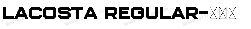 LaCosta Regular字体转换